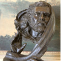 Classic Design Casting Metal Statue Bronze Moses Abstract Bust Sculpture